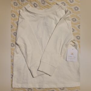 Cream Long Sleeve Shirt by Little Co. 3T
